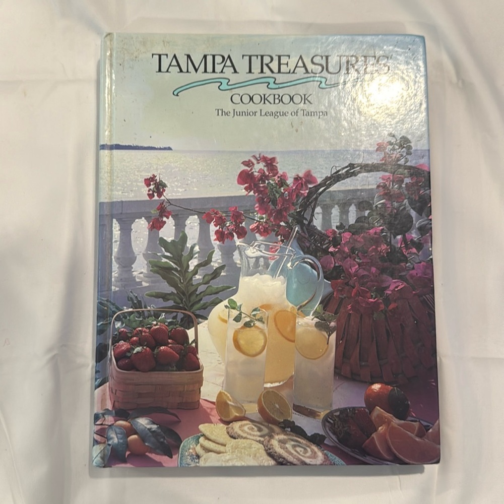 Vintage Tampa Florida Memorabilia, Tampa Treasures Cookbook from 1992, Hardcover